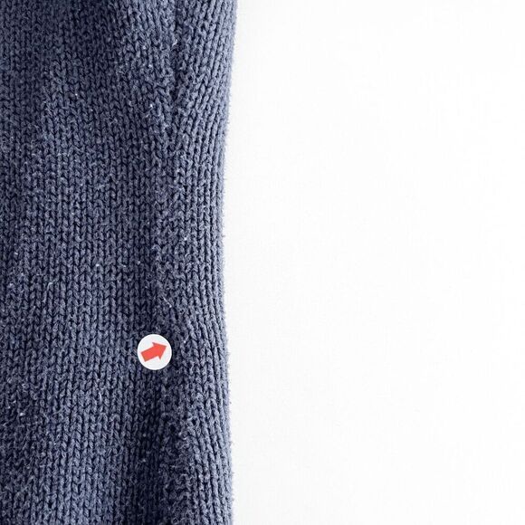 Banana Republic Women's Ribbed Knit Pockets Cardigan Sweater Navy Blue Medium - Picture 7 of 7